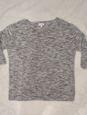 Women's Wilfred Marled Grey,Pink & Navy Knit Crewneck